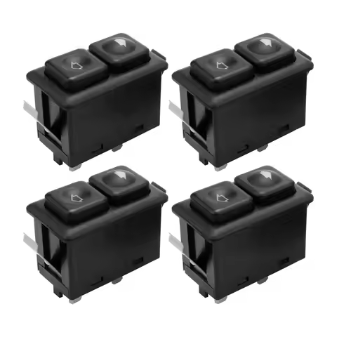 4Pcs Power Window Sunroof Switch Illuminated For Bmw E30 E24 E28 From 09/1986 61311381205 / 61 31 1 