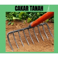 [710] Cakar Tanah Pencakar Tanah Garden Rake 9 Teeth 11 Teeth Cakar Tajam Cakar Rumput 9 & 11 Gigi T
