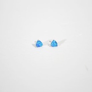 澳洲幻彩Opal澳寶蛋白石 三角耳環