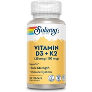 Solaray Vitamin D3 + K2 VegCaps