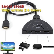 4K*2K 3 Port HDMI Switch 4K UltraHD UHD Mini Switcher Hub