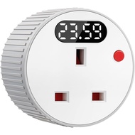 Top Countdown Timer Digital Plug with LED Display 1 Min-24H Adjustable UK Socket Switch Included UK 