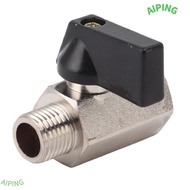NG1ZX 2PCS Brass Gas Valve, Female To Male Thread Brass Brass Ball Valve, Durable Silver G3/8 Black 
