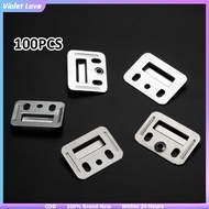 100Pcs Metal Clip for WPC Wall and Ceiling Fluted Cladding Clip Wall Fluted Panel Clip