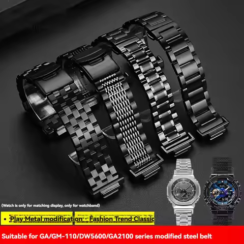 Modified Stainless Steel Watch Band Strap For Casio g-shock GA-100/110/120 GM-110/700 GA-700 DW-5600