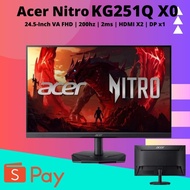 ACER Nitro KG251Q X0 200Hz 24.5" Gaming Monitor - VA/0.5ms/FHD/HDMI/DisplayPort
