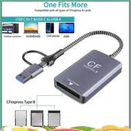 2 in 1 CF Express Type B Card Reader CF Express Card Reader Type B Adapter USB 3.2 10Gbps Portable C