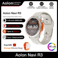 AITO × Aolon Navi R3 Smart Watch GPS Map Speed ​​AMOLED AOD Display Jam Tangan Pintar Pria Navigatio