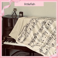 [Littlefish] Chopin Nocturne High-End Blanket Simple Literary Nap Nordic Chopin Merchandise Printed 