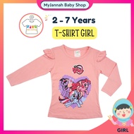 2-7Y PONY Baju T-Shirt Budak Perempuan Kids Girl T-Shirt H&R Top Cotton
