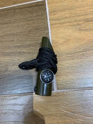 7合1露營用品 (指南針 溫度計 電筒 哨子 放大鏡 反光鏡 儲物盒）