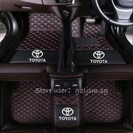 Toyota Prius/Prius C 5 seats Right hand drive Car Mat Leather Floor Mat Car Mats / Floor Mats / Carpets / Carmat