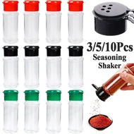 3/5/10Pcs 100ML Seasoning Shaker Bottles/Kitchen Plastic Spices Storage Condiment Jars