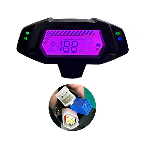 4 Colors Adjustable Display Dashboard Motorcycle Accessories Speedometer Moto Digital Tachometer for