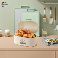 [chulisia] Metal Bread Box Bin Bread Box Bread Storage Container Bin Farmhouse Bread Box for Cake Pa