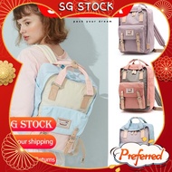 Doughnut【SG stock Fast Shipping】HK Doughnut Macaroon Classic 16L Backpack Classic School Bag Travel 