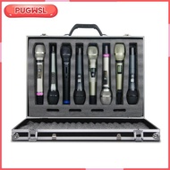 [pugwsl] Case Hard Shell Mic Case Control Room Live Broadcast Broadcasting Foam Case Mic Mic Storage