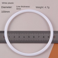 10pcs White Plastic Ring Circle Environmental Protection PP Ring Car Hanging Ring Handmade DIY Flowe