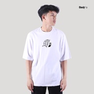 Badger Basic T-shirt BADG GLOBE NEW White