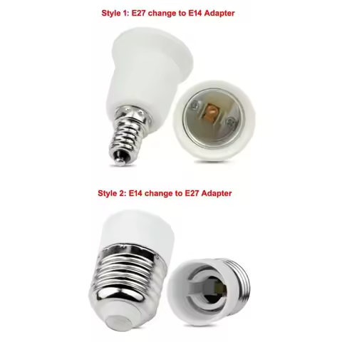 1pcs Fireproof Material E27 to E14 or E14 to E27 lamp Holder Converter Socket Conversion light Bulb 