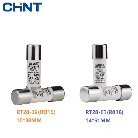 CHINT RT28-32 (RO15) 10X38 RT28-63 (RO16) 14X51 500V 2A 10A 16A 20A 25A 32A 40A 50A 63A Ceramic Fuse