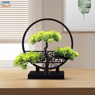 CAUSI Plastic Flowers, Plant Leaves Pine Tree Branches Artificial Potted Pine Tree,  Plastic Fake Tr