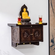 Buddha Niche Wall-mounted Altar Cabinet Altar Offering Table Display Cabinet Incense Table Guanyin B