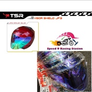 TSR HELMET VISOR TSR JF3/SHOEI JF3 OAKLEY BLUE (SIANG MALAM)