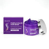 AMALIA Purple Hair Mask, Color Toning Treatment, Neutralizes Yellow Tones, Moisturizing Hair Care, 3