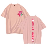 Newest T-Shirt/tshirt/tshirt Short Sleeve LOTSO BEAR Front Rear) size S-XXL unisex Men And Women
