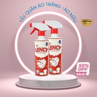 Tẩy Trắng Quần Áo LENCY 500ml Công Nghệ Đức Tẩy Mốc Ố Vàng Không Phai Màu - Dùng Cả Vải Trắng Màu