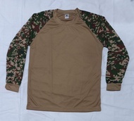 Baju/Tshirt/Inner Askar/Army Mix Microfiber(licin) lengan panjang dan pendek /short and long sleeve 