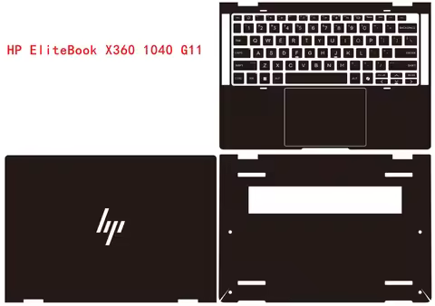 Full Body Laptop Vinyl Decal Cover Sticker skin protector For HP EliteBook X360 1040 G11 / HP EliteB