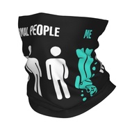 Custom Normal People Scuba Diving Bandana Neck Gaiter Windproof Face Scarf Cover Men Women Dive Dive