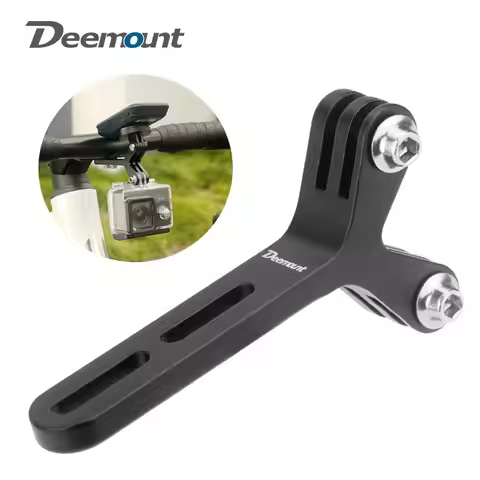 Deemount Double-Gopro 3-Fork Extension Stand Bicycle Computer Mount Holder Speedometer Bracket For D