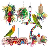 Set Mainan Burung Parrot Mainan Burung Terlaris Mengunyah Koyak Kebosanan-Melegakan Mainan Burung Ta