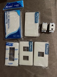 Royu Classic series weatherproof cover, blank cover, plate 1 ,2,3 gang, classic switch, classic univ