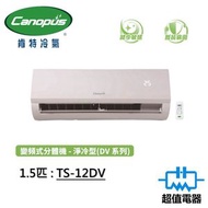 肯特冷氣 - TS-12DV 1.5匹變頻式分體機[淨冷型]