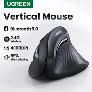 UGREEN Vertical Mouse Wireless Bluetooth5.0 2.4G Ergonomic 4000DPI 6 Buttons for Laptops PC Mice