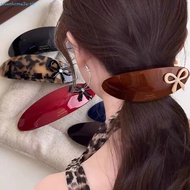 SEVENHOME3E Curved Ellipse Hairpins, Vintage Large Size Sweet Elliptical Acetate Hair Clips, Headwea