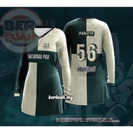 Baju Kelas Muslimah Jersey Custom Name and Number Murah Ootd T Shirt Muslimah Jersi Women Wear Sublimation Jersey Microfibre Muslimah Jersey Labuh Plus Size