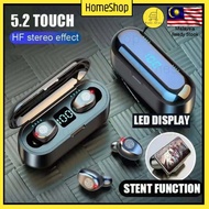 TWS BLUETOOTH F9 HEADPHONE LED TOUCH CONTROL WIRELESS BLUETOOTH EARPHONE WATERPROOF EARBUDS