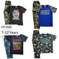 Boy Set Pyjamas Army Set Baju Tidur Budak Lelaki Askar 7-12 tahun Ready Stock
