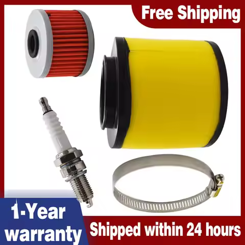 Air Oil Filter Spark Plug Kit For Honda FourTrax 300 TRX300 Rancher 350 Foreman 400 450 1988 1989 19