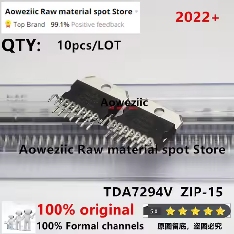 Aoweziic 2022+ 10pcs/LOT 100% New Imported Original TDA7294V TDA7294 ZIP-15 Linear Audio Aamplifier 