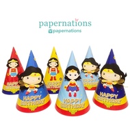 Wonder Woman Party Hat Wonder Woman Birthday Hat/ Wonder Woman Birthday Hat/