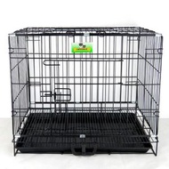 OTHER - 二呎 噴漆雙門摺籠 (黑色) | 小/中型貓犬適用 (60x42x51) M號 長60*42*50cm