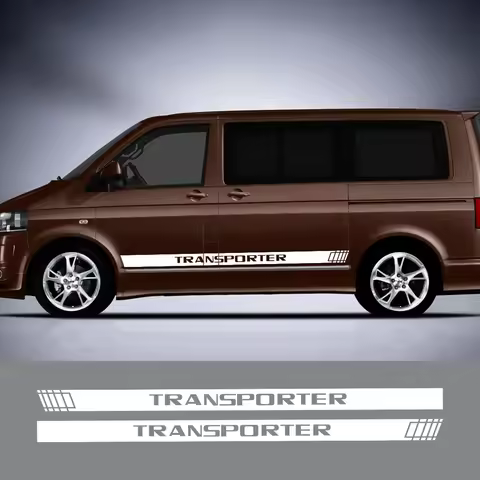 2PCS Car Door Side Stickers For Volkswagen VW Transporter T3 T4 T5 T6 Accessories Camper Van Vinyl D