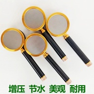 Household Shower Sprinkler Black Gold Pressurized Shower Sprinkler Head 1.5m Shower Hose Set Aluminu