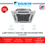 DAIKIN (AUTHORISED DEALER) 3.0HP CEILING CASSETTE AIRCOND (SMART WIFI) FCC85AV1MF